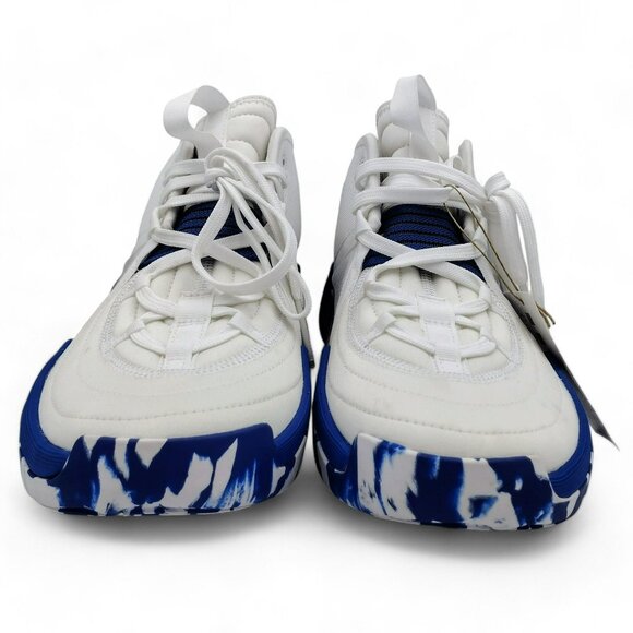 Adidas Exhibit Select Basketball Shoes White/Blue Marble IE9333 Women's Size 11 - Picture 2 of 8